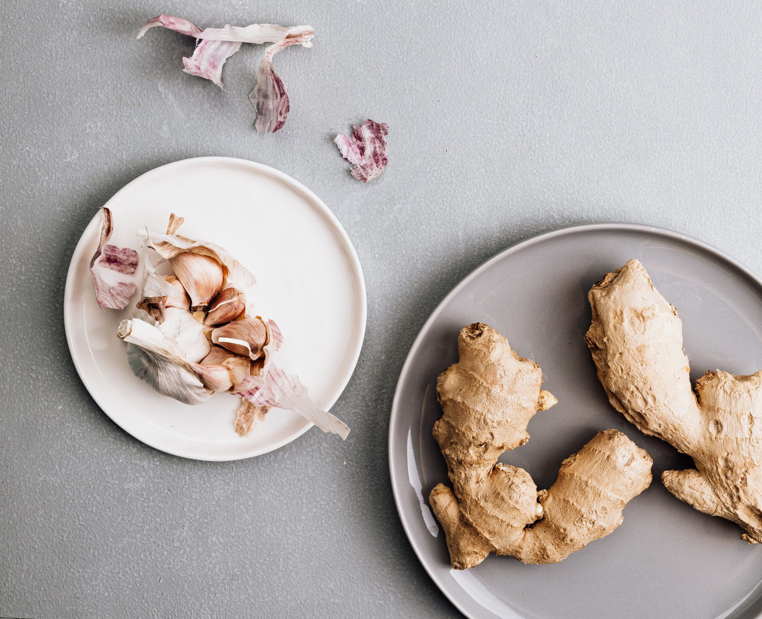 Ginger and garlic help warm your Spleen and your gut health